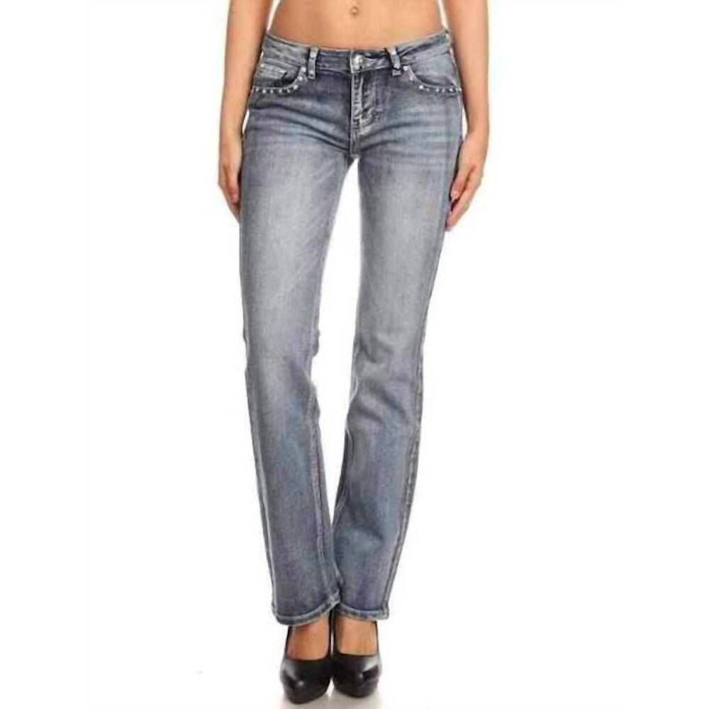 NEW BUS STOP western love bling jeans in medium wash